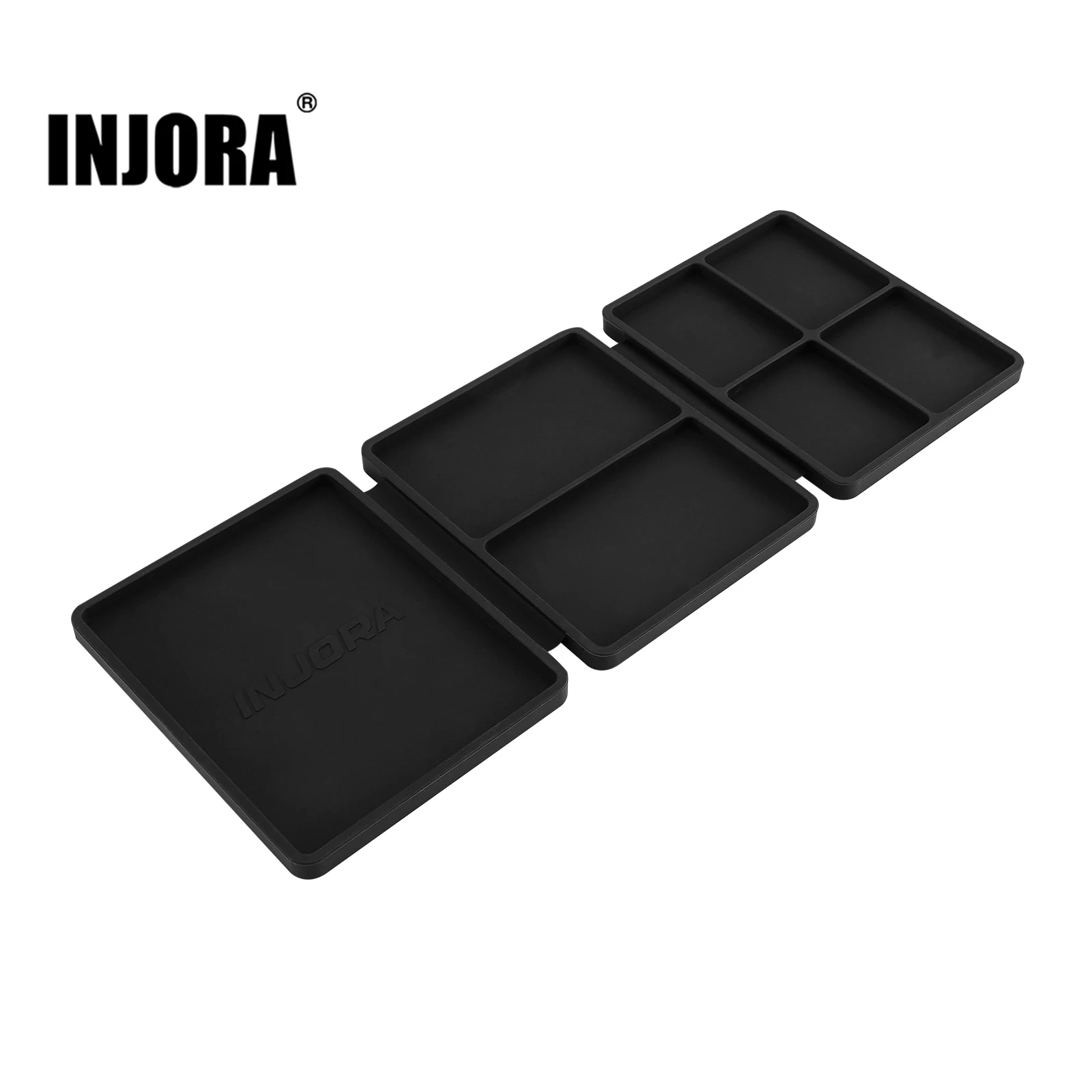 INJORA Portable Tri-Fold Silicone Parts Tray  (108*88mm)
