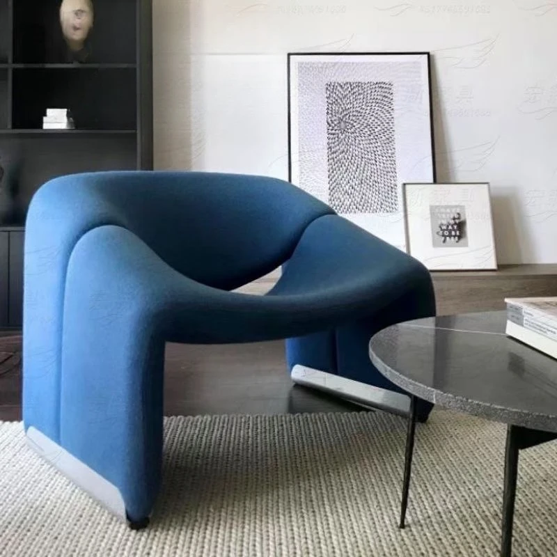

Nordic retro single sofa chair designer crab chair Italian light luxury simple leisure chair modern