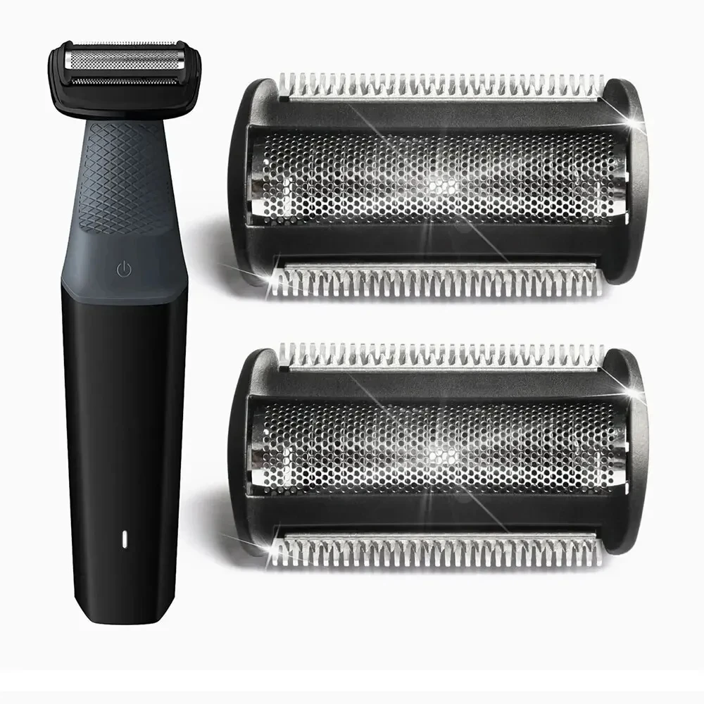 BG2000 Compatible Body Groomer Replacement Heads, Hypoallergenic Foil Shaving Cartridges, with Upgraded Blades for Men, Trimmer