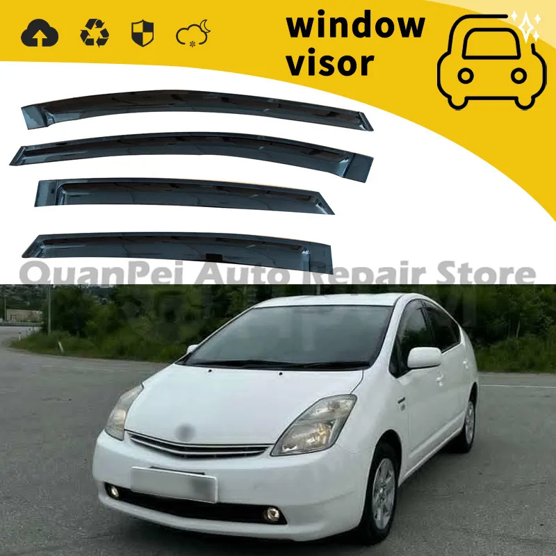 For Toyota Prius 20 Series 2003-2008 Stylish Window Visors, Door Rain Guards, Exterior Refit Decoration