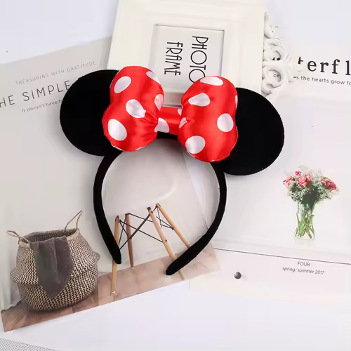 Mouse Ears Headhand for Girls Adults Cute Cartoon Party Cosplay Hair Accessories Sequin Bows Hairband Toys - Image 29