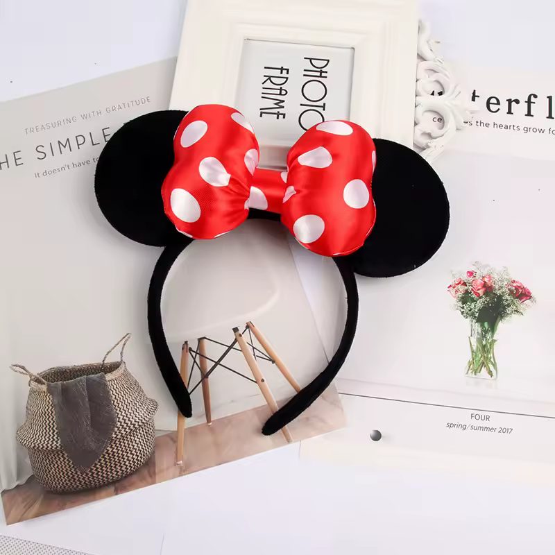Mouse Ears Headhand for Girls Adults Cute Cartoon Party Cosplay Hair Accessories Sequin Bows Hairband Toys - Image 29