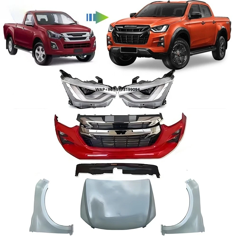 

Factory Upgrade Bodykit for D-max 2016-2019 Modification Parts Front Bumper to D-max 2020 Body Kit