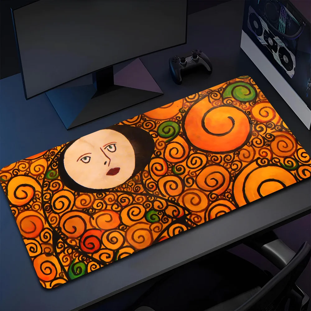 

1PC Paintings By Gustav Klimt Non-slip Mouse Pad Suitable For Office Computers Laptops E-sports Game Desk Mats XXL Keyboard