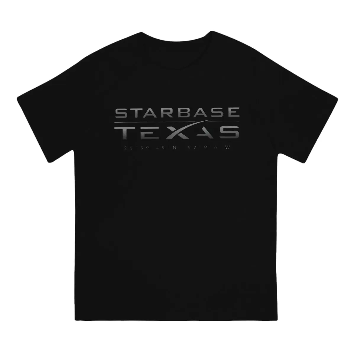 Space X Starbase Texas Boca Chica Art Tshirt Graphic Men Tops Vintage Fashion Summer Polyester Clothes Harajuku T Shirt