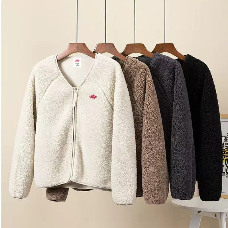 

Горячая распродажа, теплый кардиган из искусственного меха ягненка, осенне-зимний кардиган на молнии, повседневный, универсальный, простой дизайн, длинное волокно из полиэстера, све V-Ne