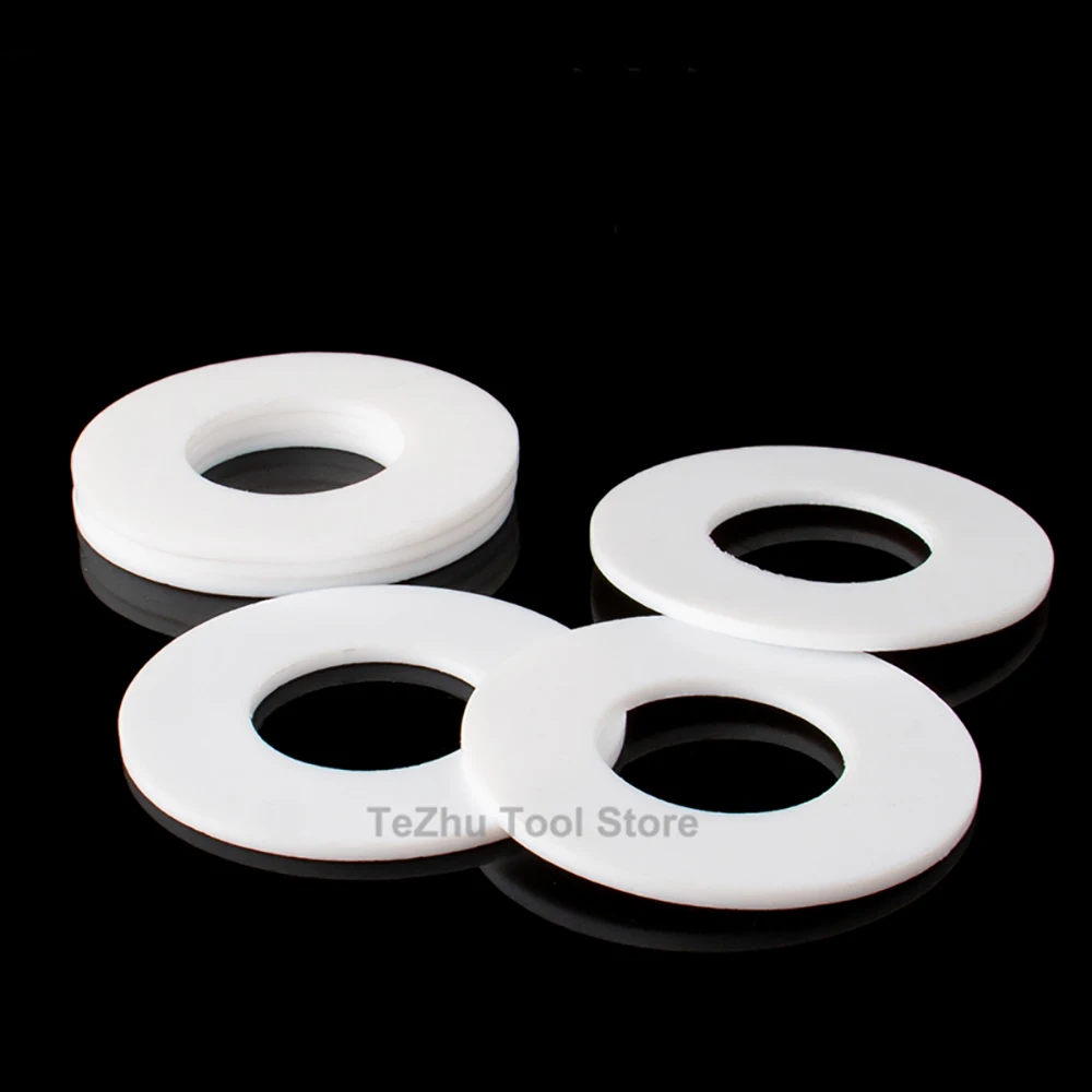 PTFE Flat Washer Flange Pressure Gauge Water Pipe Joint Gasket M6-M490 Gasket Spacer Sealing For Pressure Gage