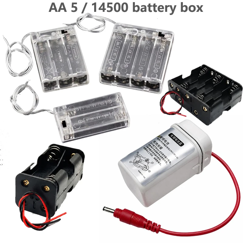 14500 battery holder 1/2/3/4/6/8 welding-free series diy battery cell battery compartment AA/5 battery seat box
