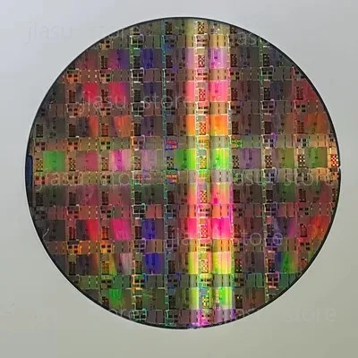 Silicon Wafer 12 8 6 Inch CPU Technology Sense Decoration Birthday Gift Lithography Chip Circuit Chip Semiconductor Silicon Chip