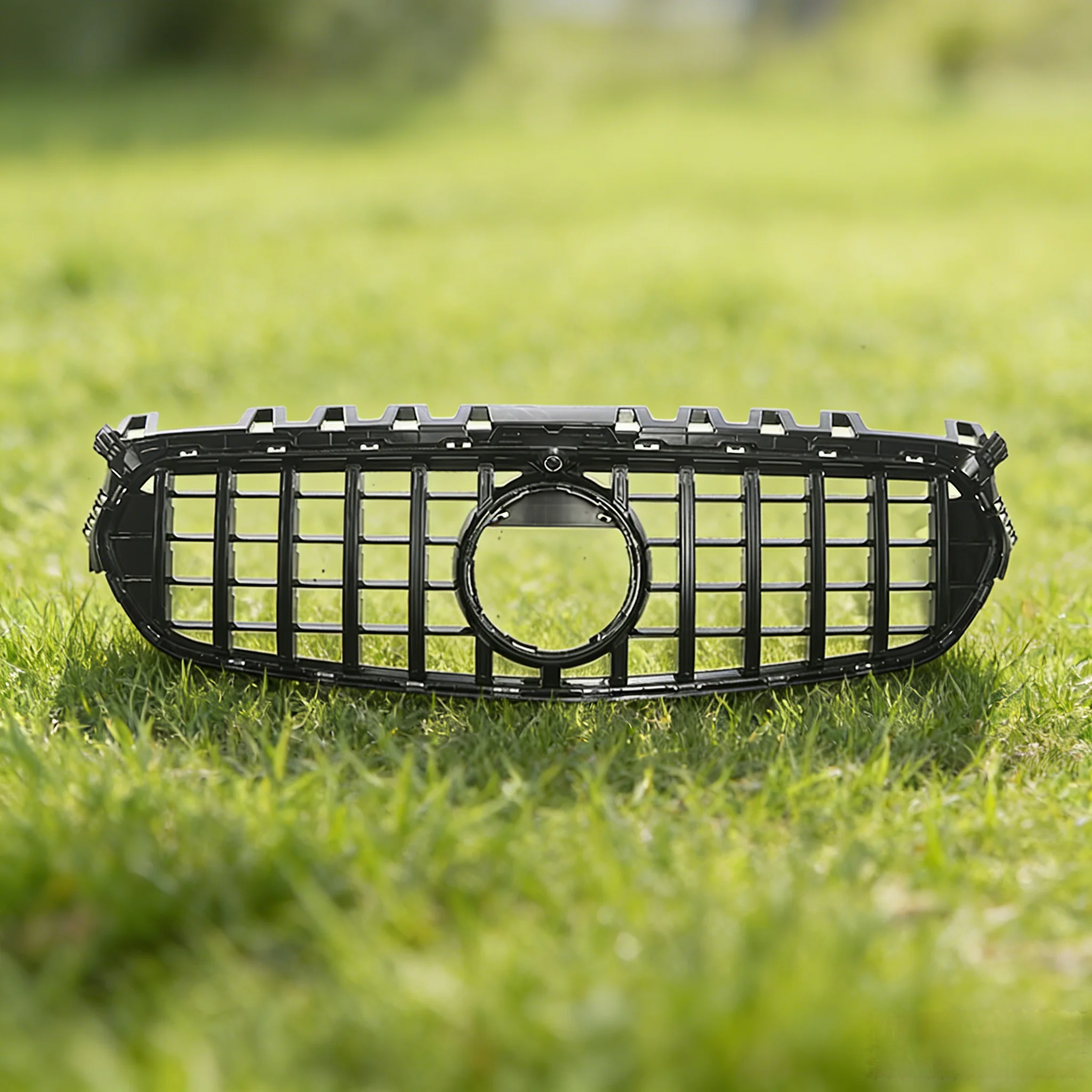 

For Mercedes Benz B-Class W247 B180 B200 B220 B250 2020-2023 Racing Grill Front Grille GT R Style Upper Bumper Hood Mesh Grid