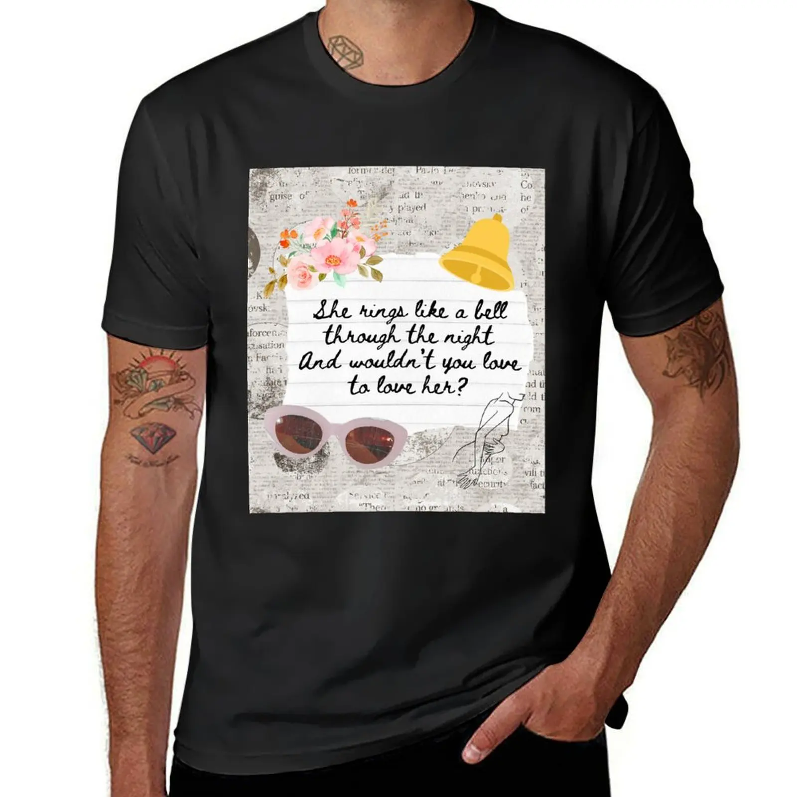 Rhiannon by Fleetwood Mac Lyric Print T-Shirt plus sizes cute tops customs design your own summer clothes men clothings