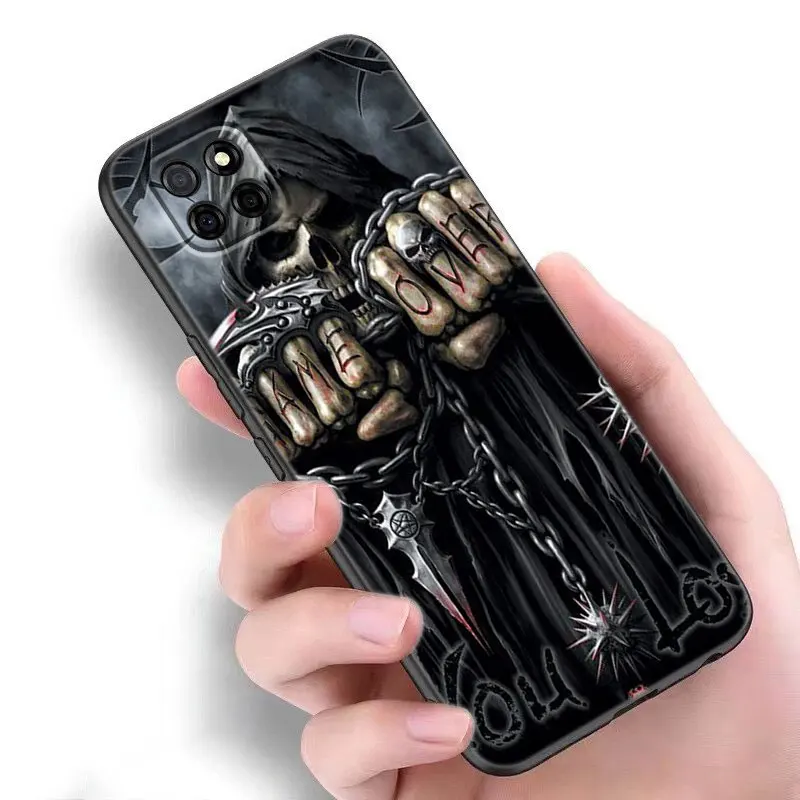 Skull Skeleton Grim Reaper Phone Case For Samsung A13 A24 A32 4G A23 A35 A52S A53 A54 A55 A73 5G A12 A14 A15 A31 A33 A50 A51 A72