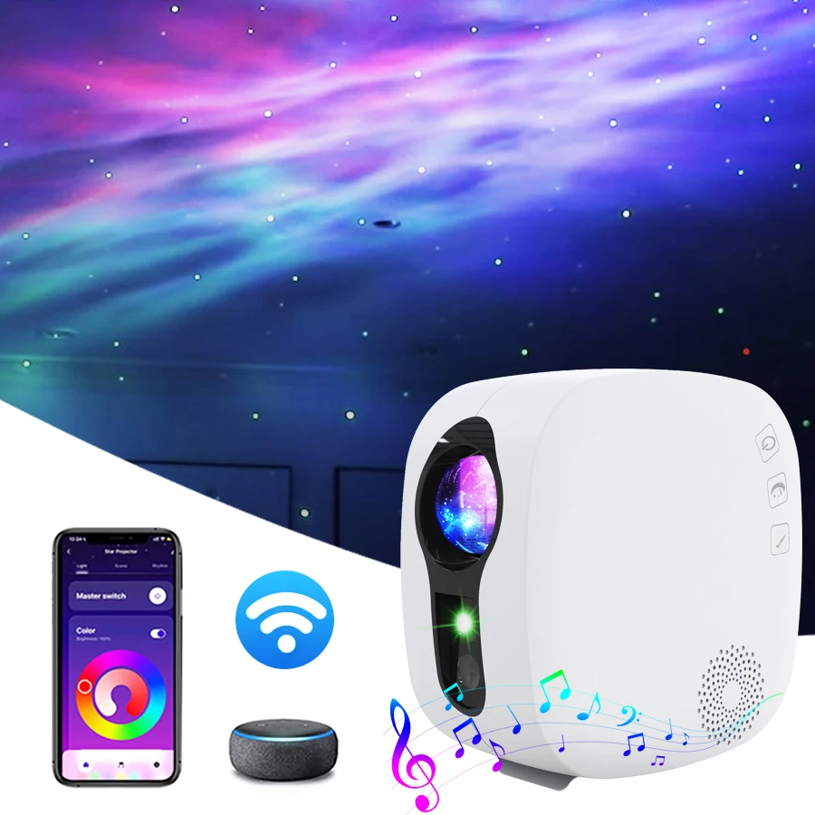 Colorful Star Galaxy Projector Night Light for Room Decor