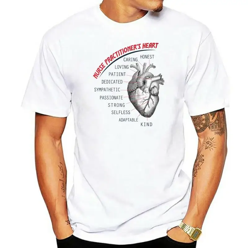 Men T Shirt Nurse Practitioner Heart Shirt Women t-shirt