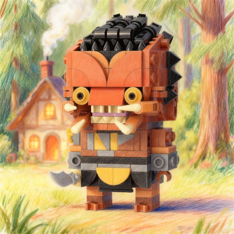 

510pcs MOC Dek Thia Brickheadz Predator Model Building Blocks Construction Christmas Gifts Toy Creative Education Brick Kids