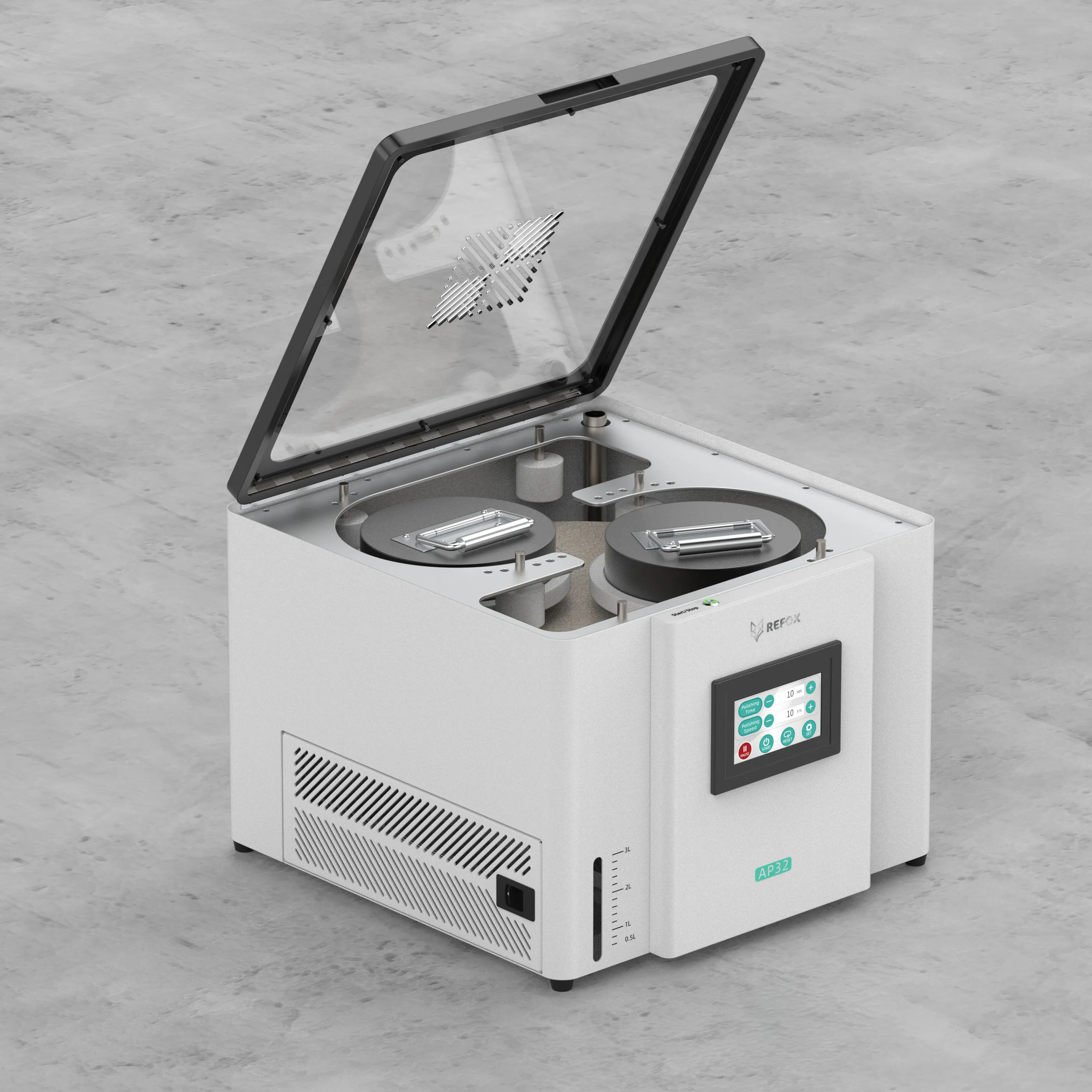 REFOX AP32 Mini lucidatrice Orologio del telefono Schermo in vetro Dispositivo per la rimozione dei graffi Mulino ad acqua Smerigliatrice Lucidatura Ristrutturazione Riparazione