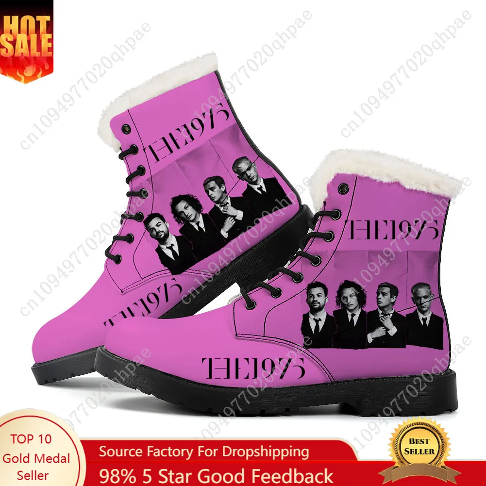 

The 1975 Plush Boots Mens Womens Teenager Shoes Casual Boot Outdoor Light High Quality Couple Print on Demand Customize Shoe