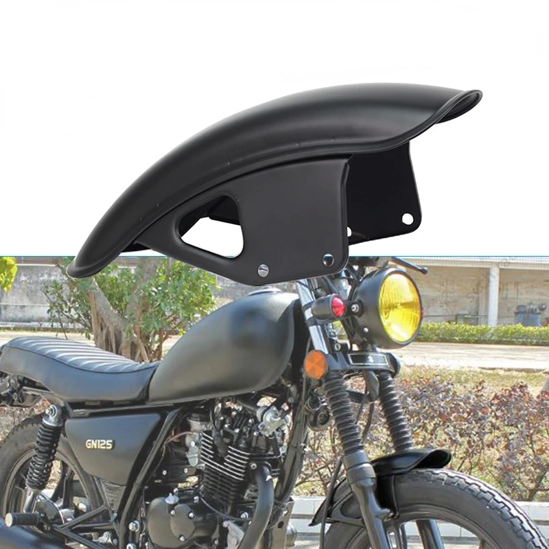 Universal Motorcycle Retro Black Front Rear Fender Retro Mudguard Cover Metal Protector For Suzuki GN125 GN250 GN 125cc 250cc