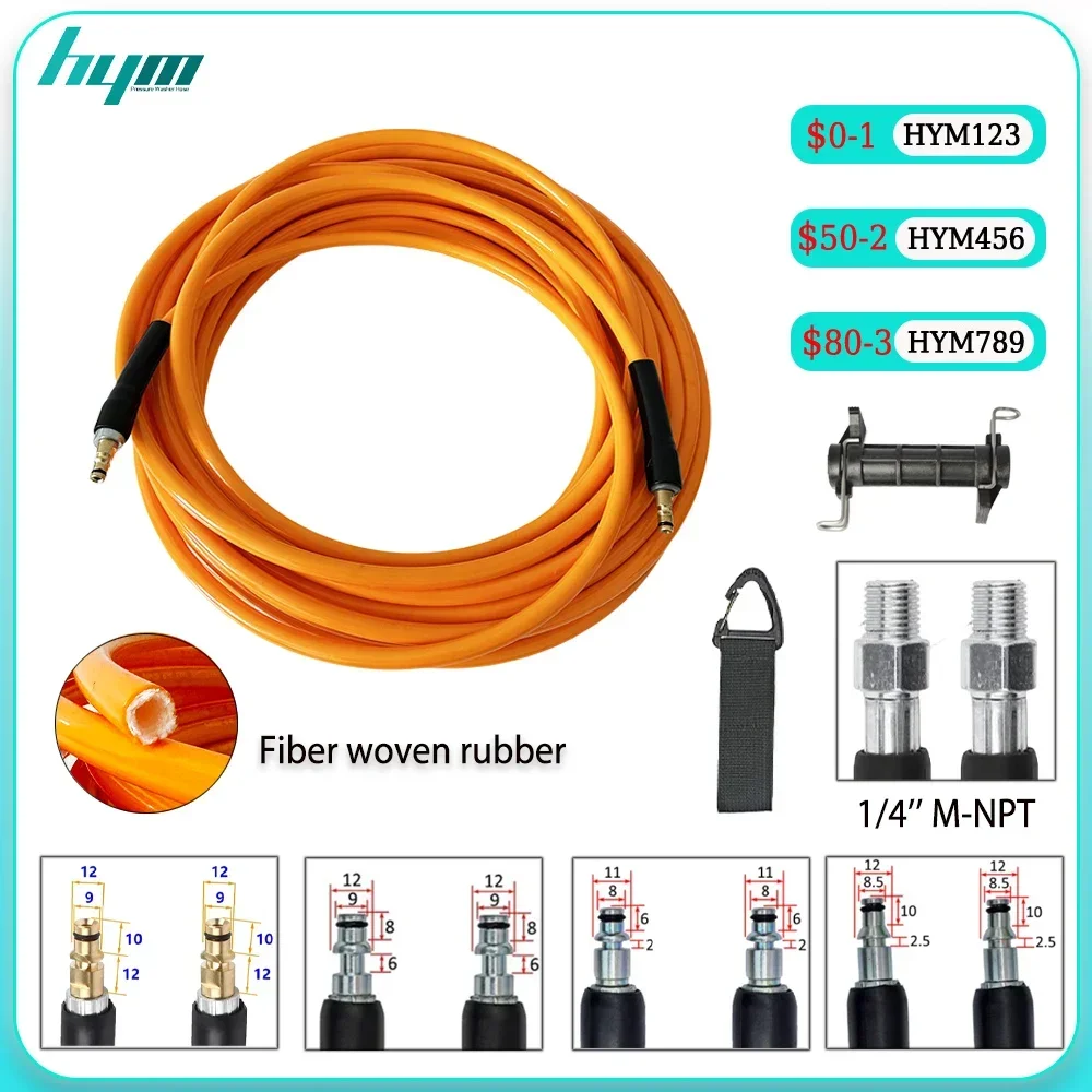 

0.5-40M Spray high-pressure cleaning tube Car wash hose Cleaning Extension Hose for Karcher Lavor Patriot Karcher Bosch