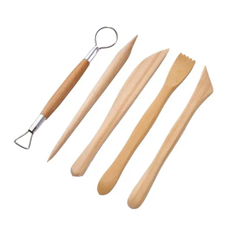 

5Pcs Clay Sculpting Modeling Tool Set Craft Pottery Sculpting Modeling Tool Set For ceramics Supplies Polymer Sculpture