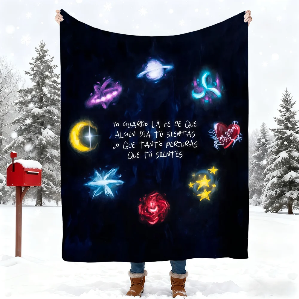 S-Saiko Singer Blanket Blanket for Home Bedroom Bed Sofa Picnic Travel Office Cover Blanket Kids