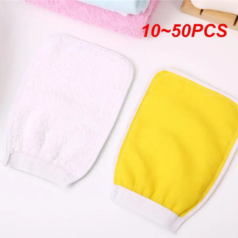 10~50PCS Bath Glove Clean Detergency Bath Body Brush Exfoliating Towel Body Scrub Shower Gloves Bathing Tools Dull Polish