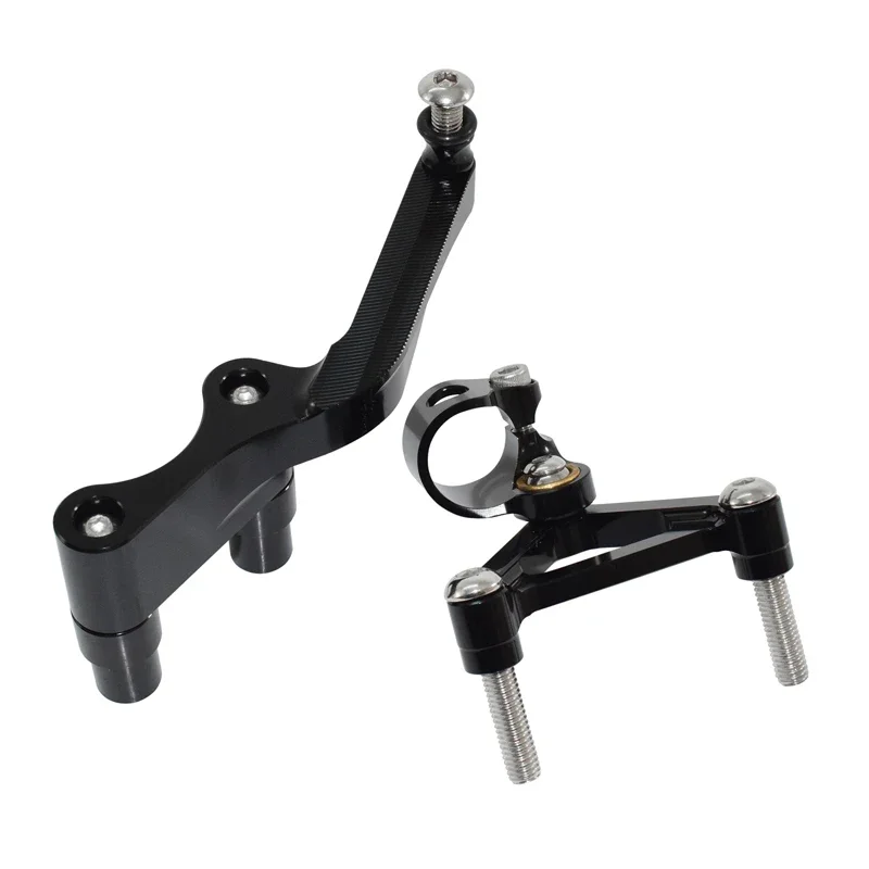 WAASE Motorcycle CNC Aluminium Steering Stabilizer Damper Mounting Bracket Holder For DUCATI Monster 1100 / S 1100S M1100