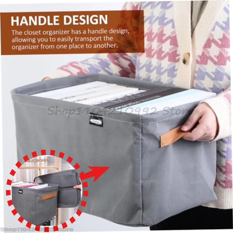 Clothing Storage Box,Fabric Storage Basket,Storage Box,Dormitory Household Wardrobe Storage Box for Home Dorm and Spaces