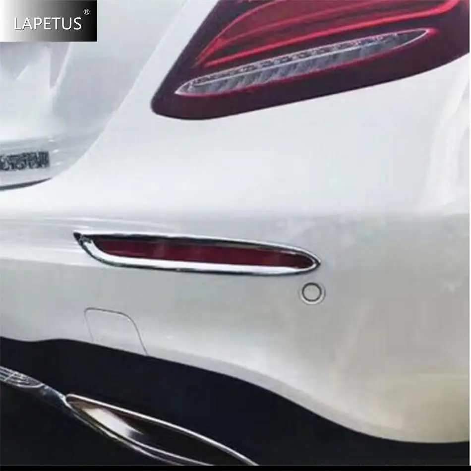 

Auto Rear Fog Lamps Lights Frame Decor Cover Trim For Mercedes Benz E Class W213 E260 E300 Sport 2016 - 2019 Chrome Accessories