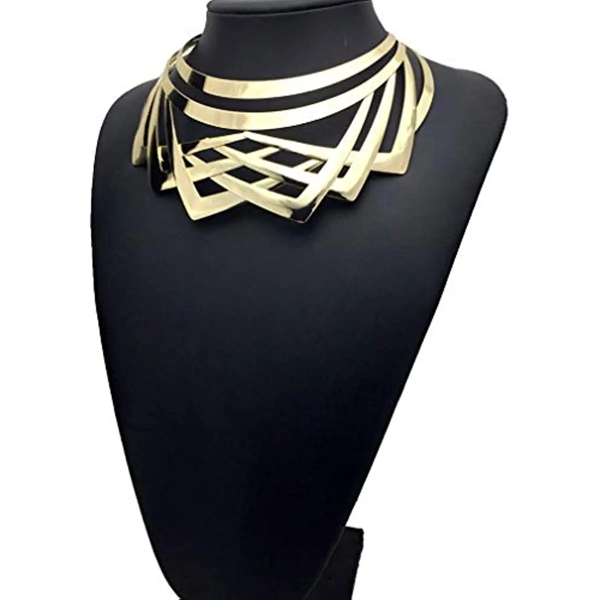 Gothic Alloy Choker Necklaces Simple Statement Short African Necklace Chokers Collar Fashion Costume Jewelry for Women Gift