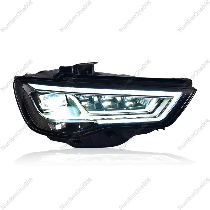 

Universal LED Headlight Assembly with DRL Dynamic Turn Signal High Performance Lens for Car Modification