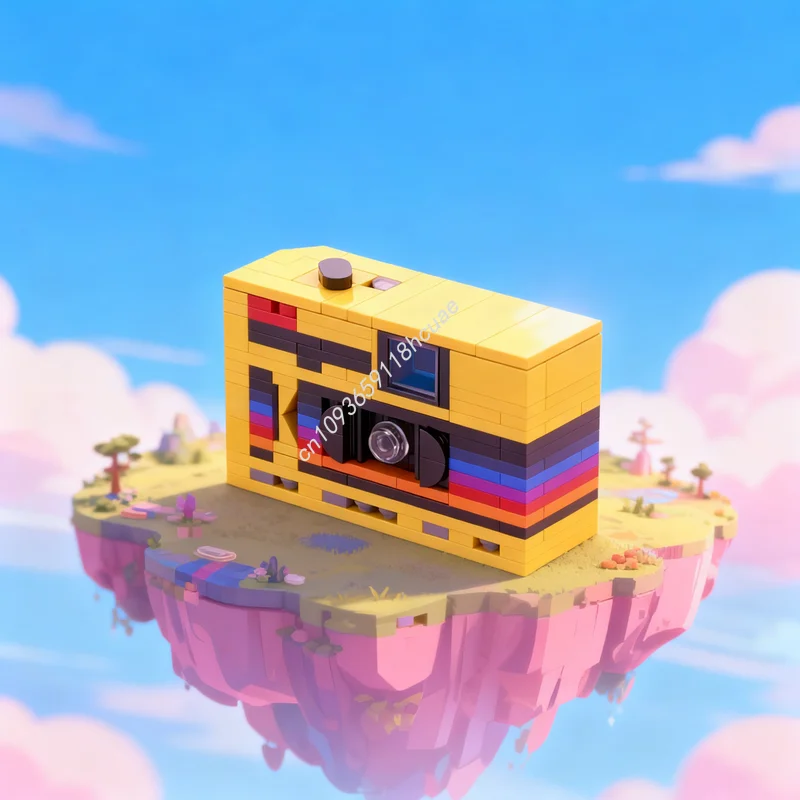 

228 деталей MOC: Модель одноразовой камеры Kodak Fling, конструктор, игрушка, рождественский подарок, развивающий конструктор для детей