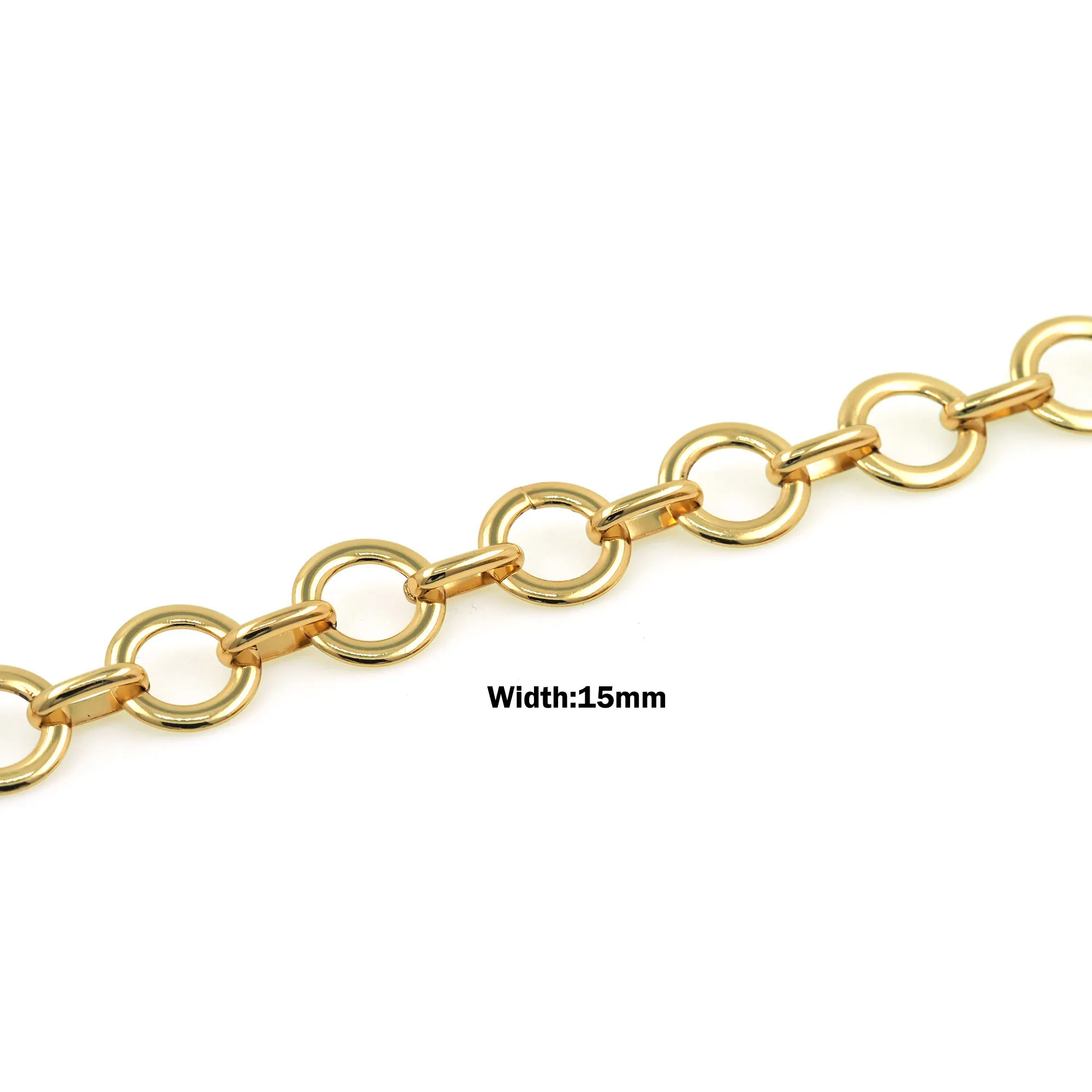 Gold Filled Chain Round Link O Necklace Bracelet Accessories for DIY Jewelry Making Components