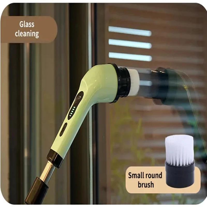 Multifunctional Electric Cleaning Brush Cordless 360° Rotating Bathroom Brush USB Handheld Rotating Home Cleaning Accessories