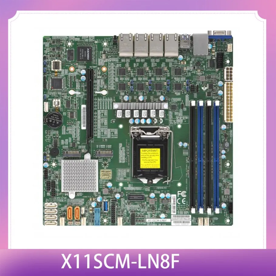 8th/9th Gen. Core i3 Xeon E-2100/2200 Processor LGA1151 For Supermicro Server Motherboard X11SCM-LN8F