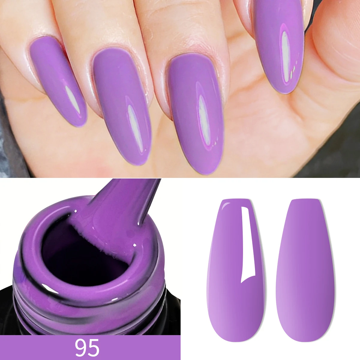 7 ml 7er-Pack superheller, reflektierender Farb-Eyeliner-Gel-Nagellack, superfeiner Stiftspitzenstreifen-Malskleber