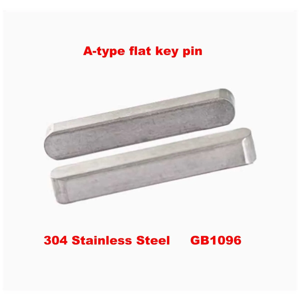 

304 Stainless Steel a-Type Flat Key Pin/GB1096 Rounded Square Key M8M10M12