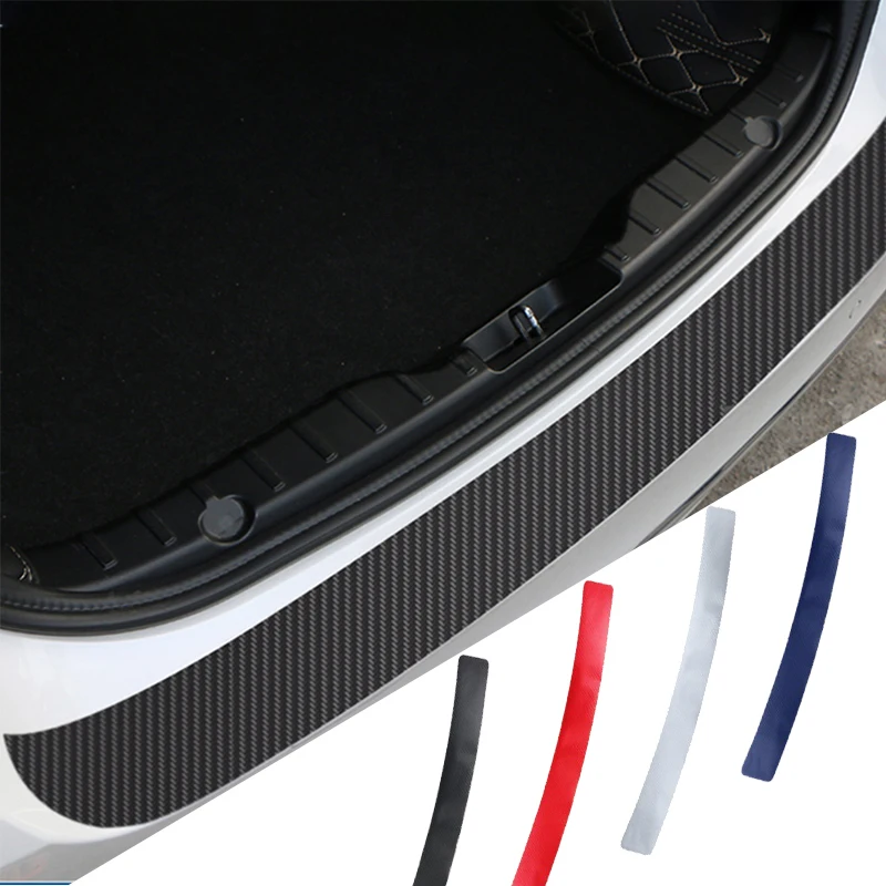 

Universal 90cm Car Trunk Protection Strip Gum Bumper Anti-Collision Anti-Scratch Tailgate Trim Door Sill Protector Strip