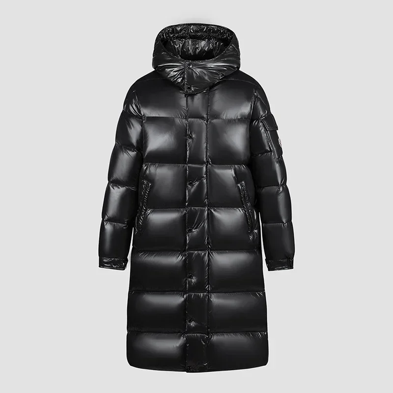 Men's Down Jacket Autumn Winter New Solid Color Waterproof Windproof Outdoor Sports Thickened Warm Hooded Coat Men padded Jacket