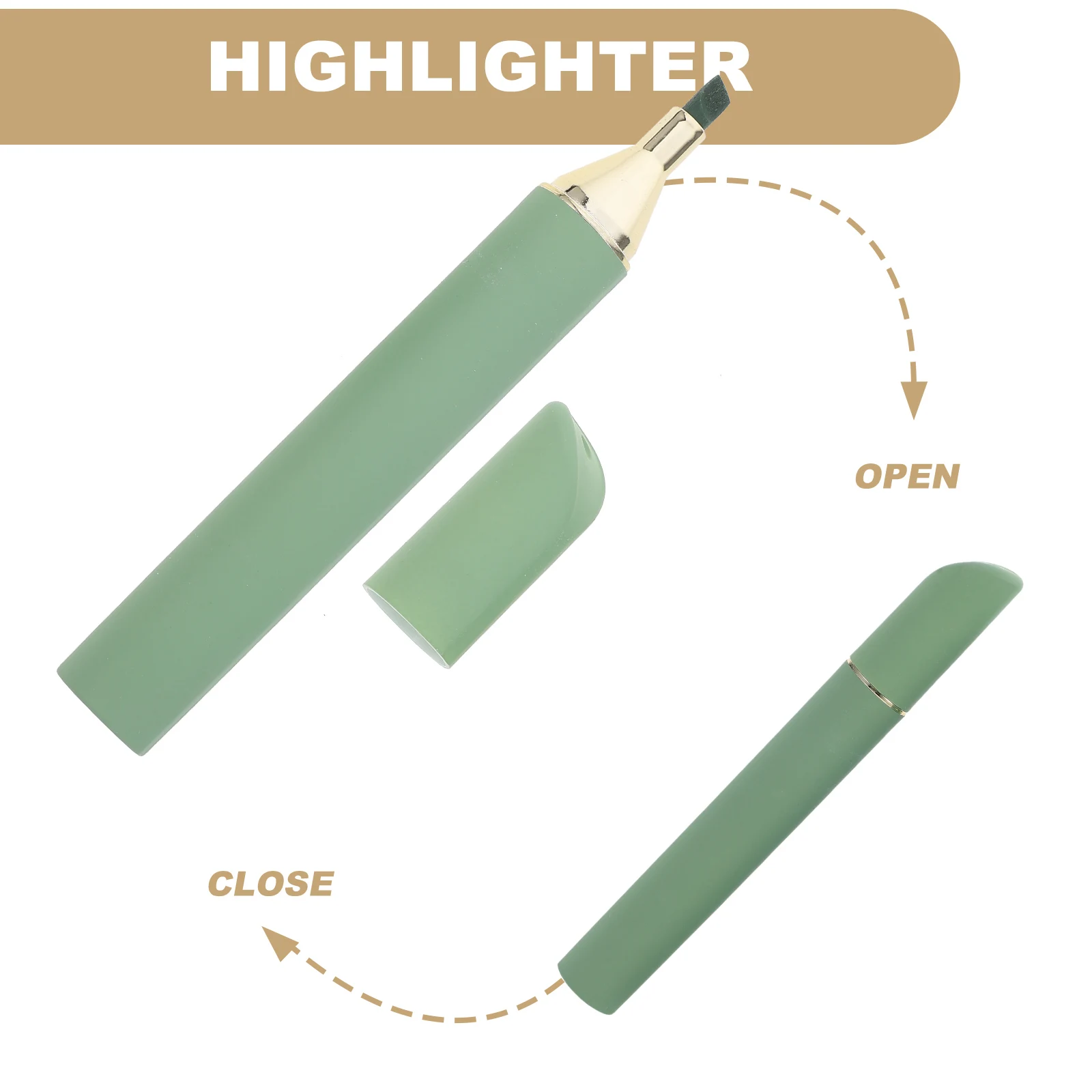 

4 Pcs Book Markers Highlighters for Study Office Use Student Study Plastic Highlighter Pen Marker Pens Supplies Book Markers