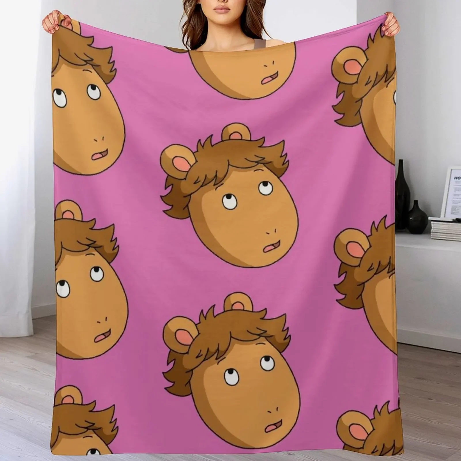 

DW from Arthur Looking Up Meme Art Throw Blanket Thins decorative Summer Beddings Bed covers Blankets