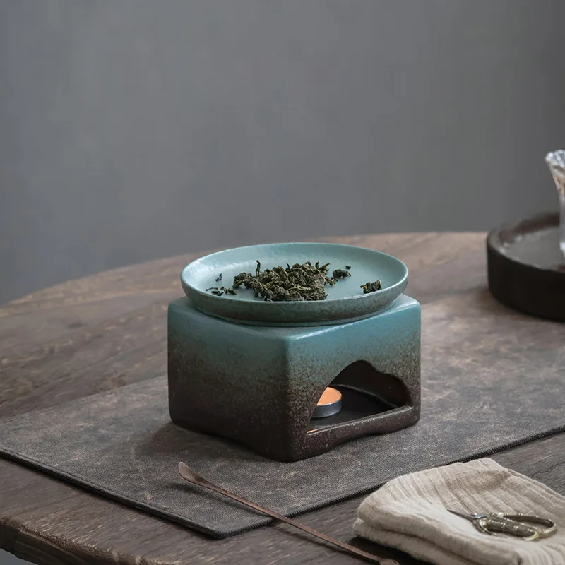 Kiln Change Roasted Tea Burner Candle Heating Flavor Powder Ceramic Incense Burner Aromatherapy Accessories