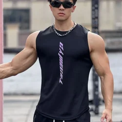 2026 NEW Fitness Sports Tank Tops Men Gyms Workout Sleeveles Shirt Male Summer Loose Undershirt basketball Running men Vest