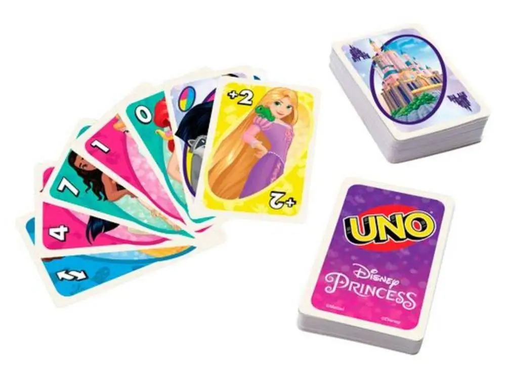 Game Uno Disney Princess Mattel 112 Cards