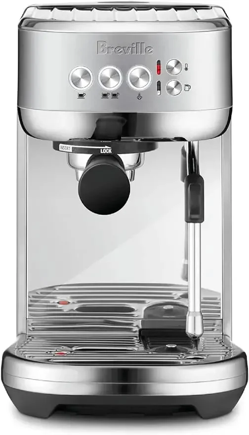 Breville Bambino Plus Espresso Machine,64 Fluid Ounces, Brushed Stainless Steel, BES500BSS