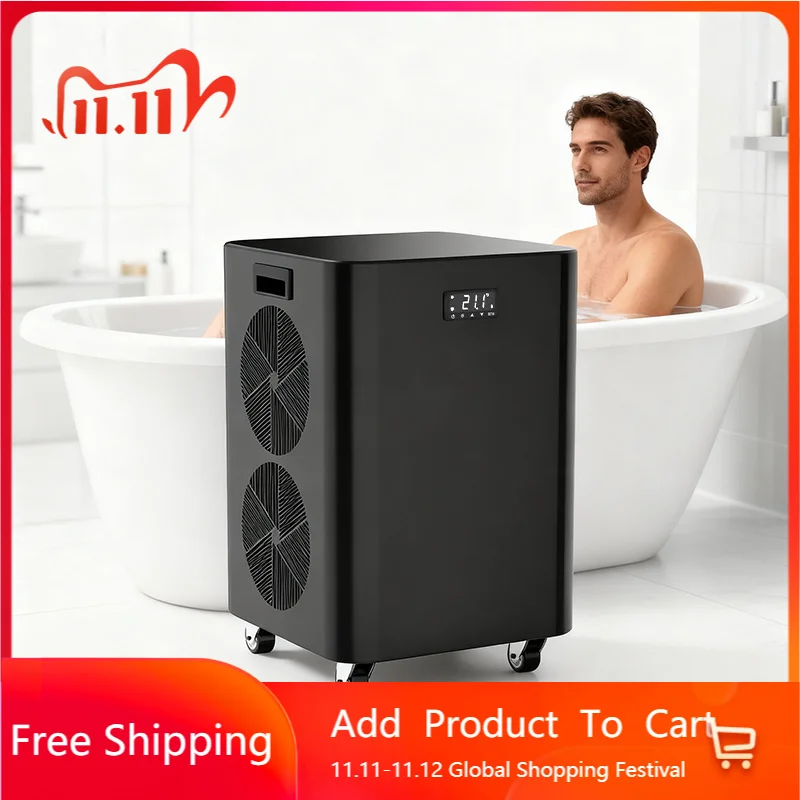 Portable Ice Bath With Chiller Filter Commercial Water Chiller Athlete Recovery Cold Plunge 110V 220V 0.5-3h.p