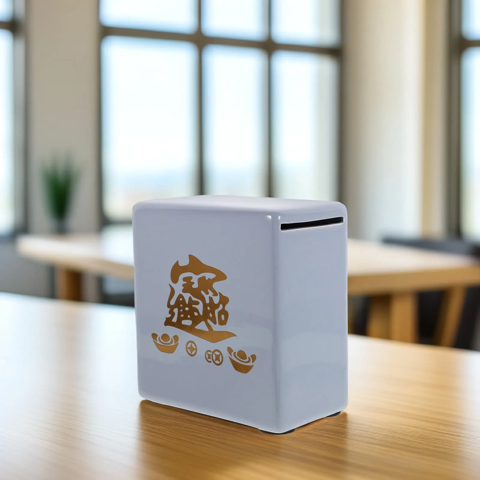 

Керамическая копилка большой емкости для взрослых: только для монет, трудно извлечь, декоративная настольная копилка для наличных