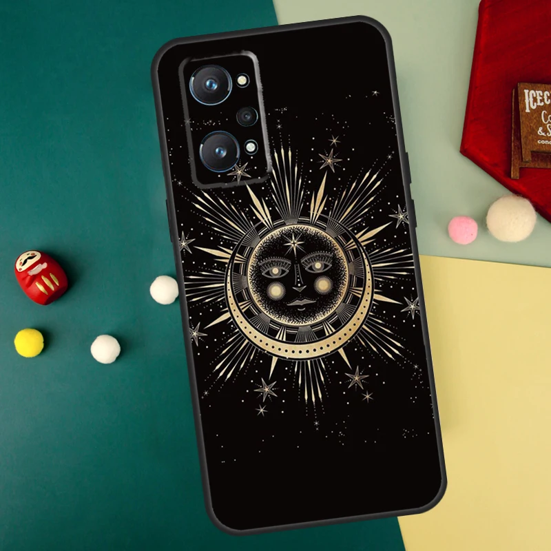Crescent Moon Sun For Realme GT Neo5 GT3 GT5 9 10 11 12 Pro Plus C25s C21Y C30 C33 C35 C51 C53 C55 C31 Case image 2
