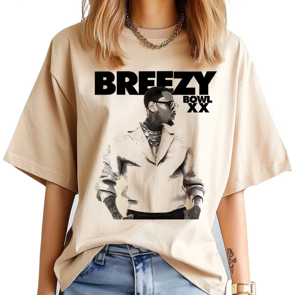 Chris Brown t shirt female alternative  emo aesthetic Retro funny tshirt y2k party streetwear cutecore harajuku