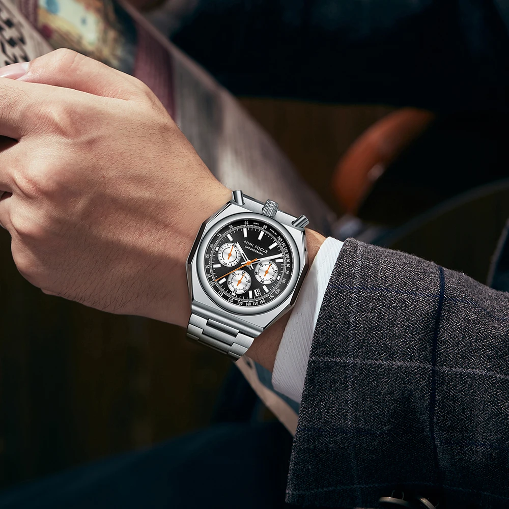 

Mini Focus Alloy Monster Men's Watch Unique Creativity 3D Scale Contrast Color Brushed Quartz Movement New Design